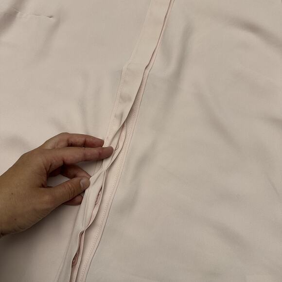 Express Portofino Shirt Womens Medium Light Pink Button Up Blouse Career Capsule - Picture 6 of 12